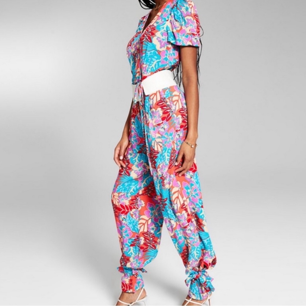 Jeannie Mai X Inc. Floral Multicolor Jumpsuit